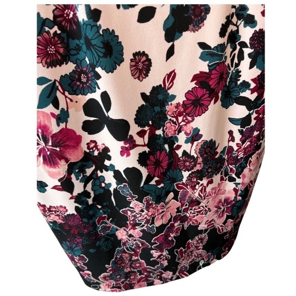 WHITE House Black Market Floral Dress Sz 16 In Great Condition - Picture 5 of 10